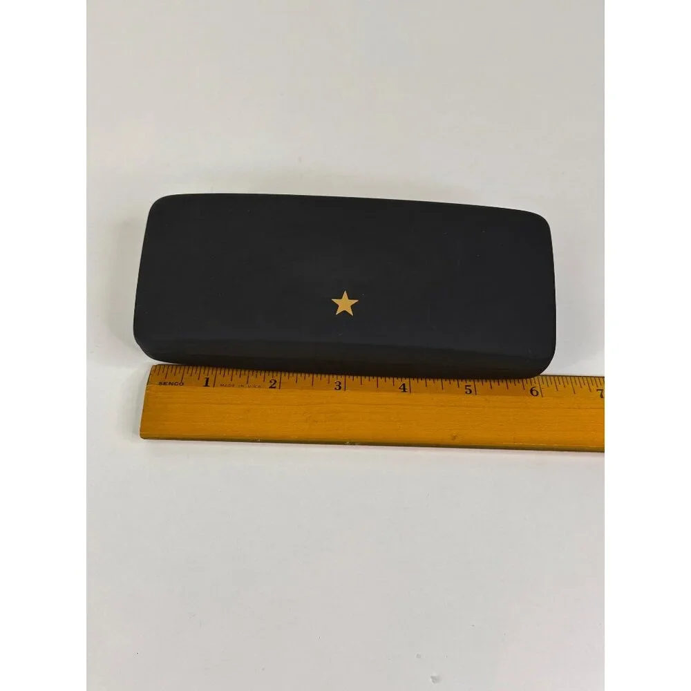 Elton John Hard Shell Eye Glasses or Sunglasses Case Black Flip Top Clam Shell